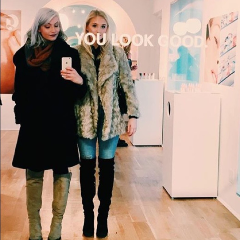 Faux fur coat